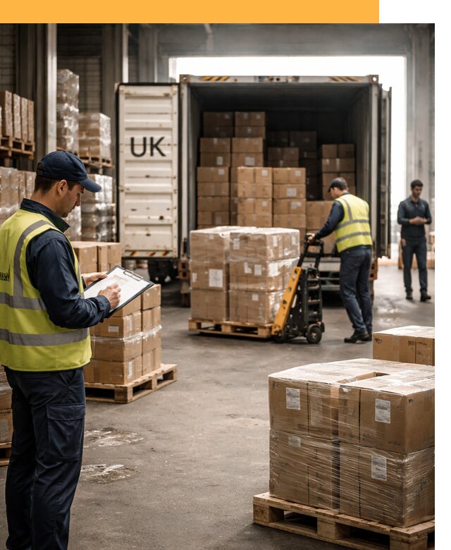 Доставка грузов из Великобритании с таможенным оформлением от 12744