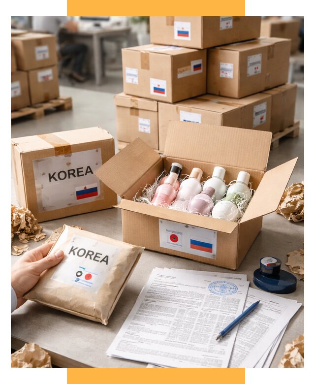 Доставка косметики из Кореи от 8666 р. под ключ | СетСервис-Стж