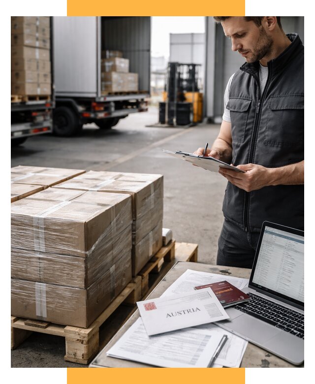 Доставка в Австрию от 66268 р. Логистика и экспорт СетСервис-Стж
