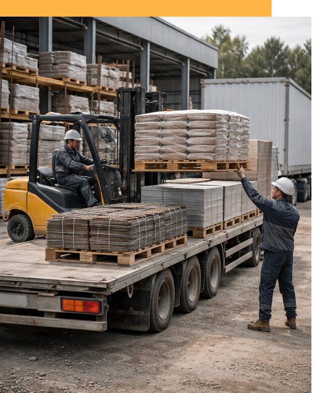 Перевозка строительных материалов по миру от 5607 руб