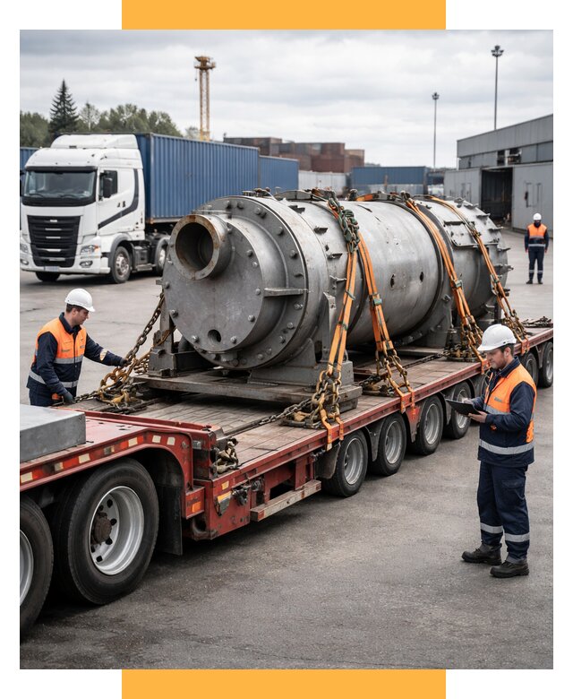 Перевозка тяжеловесных грузов под ключ от 152925 р. | СетСервис-Стж