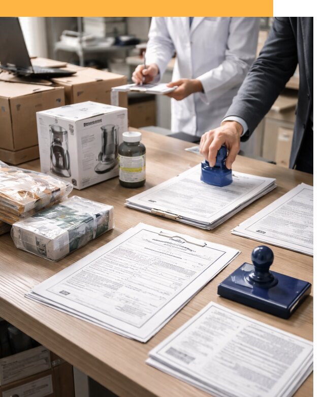 Сертификация импортных товаров от 12234 с таможенным сопровождением